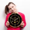 12 Inch Law Firm Wall Clock, Fair Law Court Clock Living Room Decor Justice Scale Wall Clock view 3