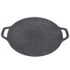 13.0in Cast Iron Baking Pan, Round Nonstick Pizza Pan Frying Pan with Handles, Long Lasting, Even Heating, Searing, Roasting, Frying, Grilling Pan for Kitchen, Outdoor view 1