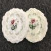 12 Pcs 6" Embroidered Lace Round Doily Doilies Rose Wedding Party Dining Decor view 2