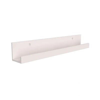 Sleek & Durable Rustic Floating Shelves Wood Walnut Finish with 2 Pre-Drilled Holes for Easy Hanging Ledge Design | Size 42 in W X 3.5 in H Elegant & Gorgeous Farmhouse Style Decorative White Shade