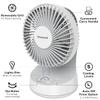 Honeywell QuietSet 5 Oscillating Table Fan, White  Personal and Small Room Fan with Quiet Operation and 5 Levels of Power and Sound view 4