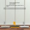 FUMANYI V-shaped Cleaning Floor Brush 2 in 1 Bathroom Floor Scrub Brush Kitchen Household Cleaning Tools Toilet Scrape & Brush Push Scrubber with Adjustable Handle (Color : White) view 3