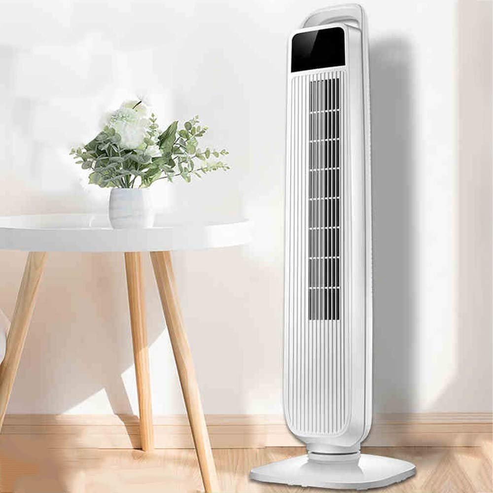 LLYB Cooling Fan Oscillation Tower Fan, Bladeless Oscillating Coolig Fan,Small Standing Tower Fans 3 Wind Speeding for Home, Office Black Oscillation Function