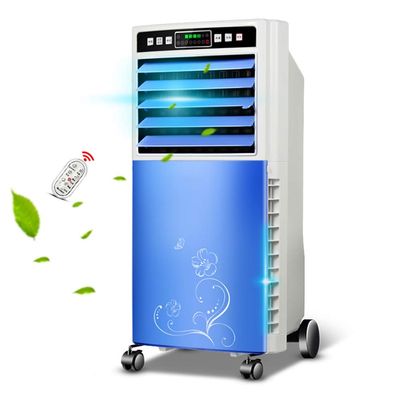 Cooling Fan Air Cooler, Portable Evaporative Air Cooler 4 fan speeds/3 modes, with Fan Humidifier Bladeless x Quiet Electric Fan w/Remote Control for Indoor Home Office Dorms 65W Oscillation Function