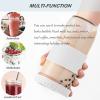 Amyoole 2 Pack Reusable Boba Cup,24Oz Wide Mouth Smoothie Cup,mason Jar Glass Cups with Lids and Straws,Bubble/Boba Tea Cups,Ice Coffee Tumbler 2 colored straws 1 sponge brush(White) view 3