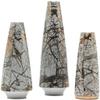 HH-CC Sculpture Vase Vases Vase Home Decoration Glass Flower Soft Decoration Living Room Porch Plant Flower Flower Arrangement 3 Piece Set Crafts view 1