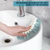 CN1ST 6 PCS Cleaning Brush, Scrub Brush Set for Kitchen and Bathroom Household Use with Various Brushes for Cleaning Dishes, Tiles, Corners and Floors Sky Blue view 4