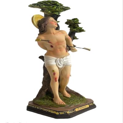 12" Inch Saint San Sebastian Imagen Estatua Statue Figure Religious Gift Home Decor Catholic Art