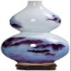 HH-CC Sculpture Vase Vase Ceramic Handmade Crafts with Base Glaze Gradient Office Home Accessories (32 * 16cm) Crafts view 1