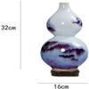 HH-CC Sculpture Vase Vase Ceramic Handmade Crafts with Base Glaze Gradient Office Home Accessories (32 * 16cm) Crafts view 2