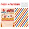15 Count Fire Truck Party Invitations with Envelopes, Fill-in Fireman Birthday Invitation Cards For Boys, Double Sided Fire Truck Invitations view 2