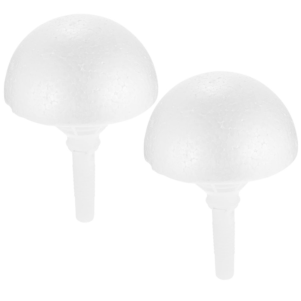 BESTOYARD Wedding Bouquet Holder 2 Sets Foam Floral Handle Sphere Diy Bride Flower Holder for Bridal Floral Arrangement Crafts 8.46X5.90X5.90In