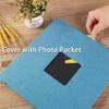Feilx Family Album, Leather Cover,Memorial Book 16inch Linen DIY Photo Album Lovers Birthday Gift Wedding Photos Scrapbook Paper Crafts Albums Sticky Gifts (Color : A) view 2