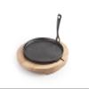 IBILI - 627026 - Cast Iron Dish + Wooden Base, 26 Cm