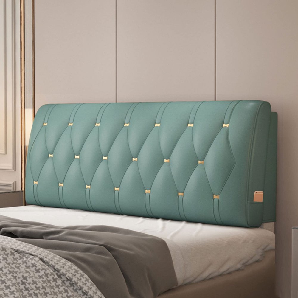 Headboard Bed Backrest Cushion Reading Upholstered Lumbar Pad Bed Breathable Soft Bag,Removable Washable Collision Pillow for Bedroom Dorm Hotel Decoration,F,No headboard 78.7"/200cm