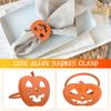 PRETYZOOM Halloween Napkin Rings Set of 12 Pumpkin Napkin Ring Holders Jack O Lantern Rings Buckle for Halloween Thanksgiving Dining Table Decoration view 3