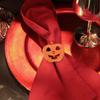 PRETYZOOM Halloween Napkin Rings Set of 12 Pumpkin Napkin Ring Holders Jack O Lantern Rings Buckle for Halloween Thanksgiving Dining Table Decoration view 4