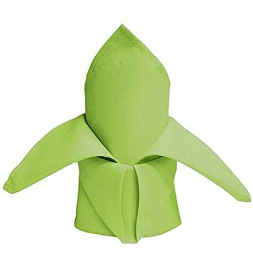 10 Pcs 10 Apple Green Polyester 20x20 Wedding Napkins Party Table Linens Decorations