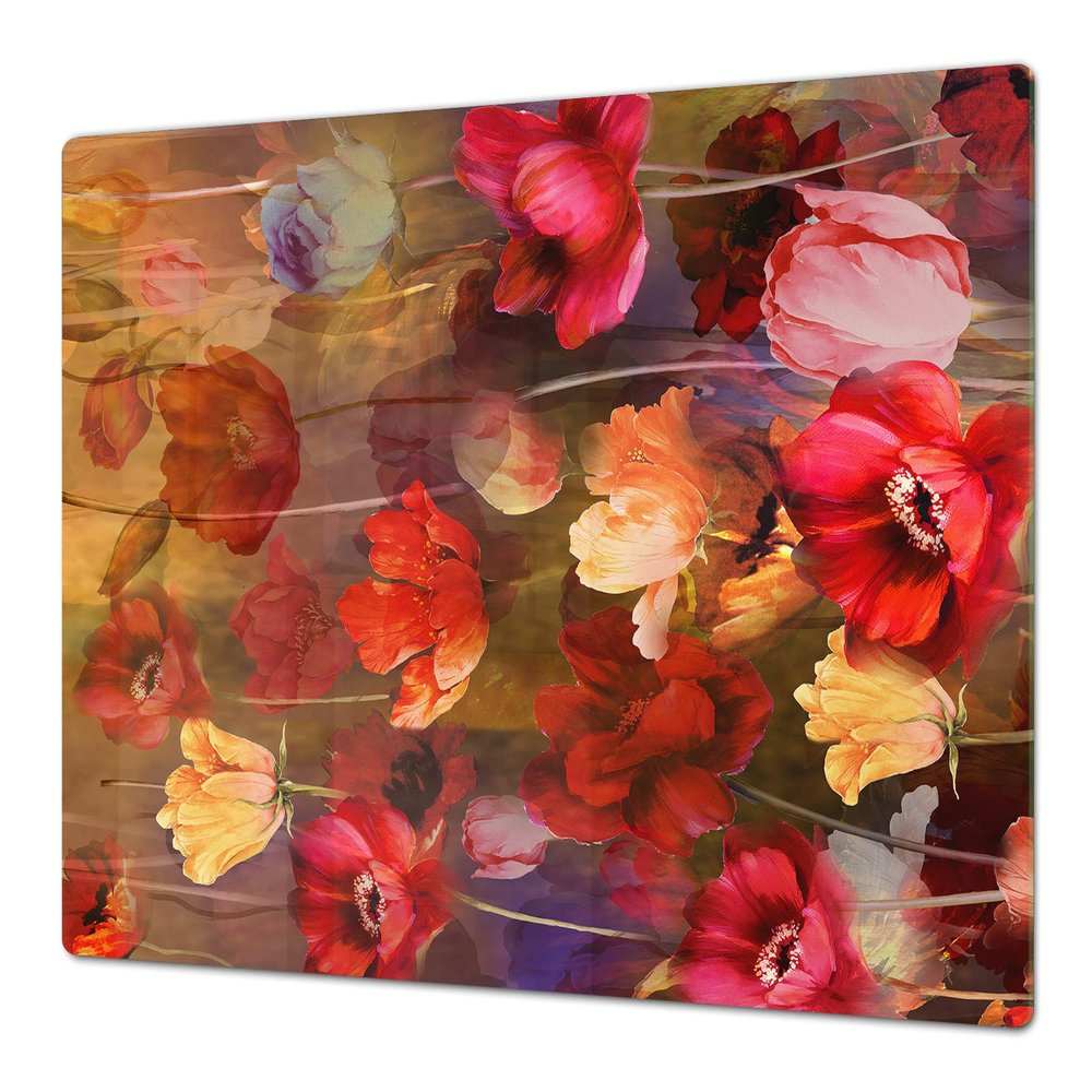 Gigantic Worktop saver - Tempered GLASS Cutting Board; MEASURES: SINGLE: 80 x 52 cm (31,5 x 20,47); DOUBLE: 40 x 52 cm (15,75 x 20,47); DD44 Nature series