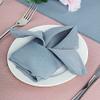 10 Pcs Dusty Blue Polyester 20x20 Wedding Napkins Party Table Linens Decorations view 1
