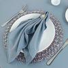 10 Pcs Dusty Blue Polyester 20x20 Wedding Napkins Party Table Linens Decorations view 3