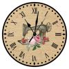 Swavecat Rose Flower Sewing Machine Decorative Wall Clock Silent Hanging Wall Clocks Gift for Sewing Lover Tailor Wall Clocks Craft Room Decor Wall Clock Rustic 12inch Round Clock for Kitchen Office view 1
