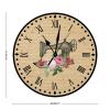Swavecat Rose Flower Sewing Machine Decorative Wall Clock Silent Hanging Wall Clocks Gift for Sewing Lover Tailor Wall Clocks Craft Room Decor Wall Clock Rustic 12inch Round Clock for Kitchen Office view 2