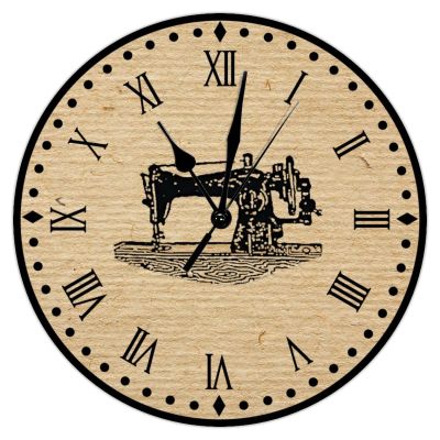 Swavecat Sewing Machine Art Clock 15inch Craft Room Decor Wall Clock Gift for Sewing Lover Tailor Wall Clock Farmhouse Decoration Non Ticking Operated Decorative Wall Clocks for Kitchen Dinning Room