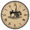 Swavecat Sewing Machine Art Clock 15inch Craft Room Decor Wall Clock Gift for Sewing Lover Tailor Wall Clock Farmhouse Decoration Non Ticking Operated Decorative Wall Clocks for Kitchen Dinning Room view 1