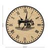 Swavecat Sewing Machine Art Clock 15inch Craft Room Decor Wall Clock Gift for Sewing Lover Tailor Wall Clock Farmhouse Decoration Non Ticking Operated Decorative Wall Clocks for Kitchen Dinning Room view 2