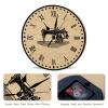 Swavecat Sewing Machine Art Clock 15inch Craft Room Decor Wall Clock Gift for Sewing Lover Tailor Wall Clock Farmhouse Decoration Non Ticking Operated Decorative Wall Clocks for Kitchen Dinning Room view 3