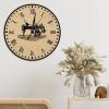 Swavecat Sewing Machine Art Clock 15inch Craft Room Decor Wall Clock Gift for Sewing Lover Tailor Wall Clock Farmhouse Decoration Non Ticking Operated Decorative Wall Clocks for Kitchen Dinning Room view 4