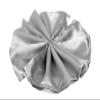 10 Pcs Silver Silky Satin 20x20 Light Gray Napkins Party Table Linens Catering view 2