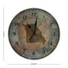 Missouri State Home Clock American State Vintage Shabby Art Clock Rustic 15inch Round Clock Battery Operated Silent Wood Wall Clocks for Dinning Living Room Birthday Housewarming Gift view 2