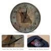 Missouri State Home Clock American State Vintage Shabby Art Clock Rustic 15inch Round Clock Battery Operated Silent Wood Wall Clocks for Dinning Living Room Birthday Housewarming Gift view 3