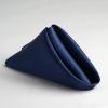 10 Pcs Navy Blue Silky Satin 20x20 Wedding Napkins Party Table Linens Catering view 3