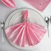 10 Pcs Pink Silky Satin 20x20 Wedding Napkins Party Table Linens Catering Supply view 2