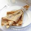 5 Pcs Gold Sequined 20x20 Wedding Napkins Party Table Linens Catering Supply view 2