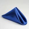 10 Pcs Royal Blue Silky Satin 20x20 Wedding Napkins Party Table Linens Catering view 3