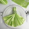 10 Pcs Apple Green Silky Satin 20x20 Wedding Napkins Party Table Linens Catering view 2