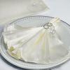 10 Pcs Ivory Silky Satin 20x20 Wedding Napkins Party Table Linens Catering Supply view 1