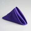10 Pcs Purple Silky Satin 20x20 Wedding Napkins Party Table Linens Catering view 3