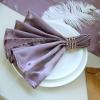 10 Pcs Amethyst Silky Satin 20x20 Wedding Napkins Party Table Linens Catering view 1