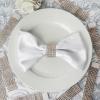 10 Pcs Champagne Diamond Napkin Rings Wedding Party Catering Dinner Decorations view 2