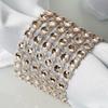 10 Pcs Champagne Diamond Napkin Rings Wedding Party Catering Dinner Decorations view 3