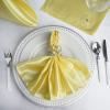 10 Pcs Yellow Silky Satin 20x20 Wedding Napkins Party Table Linens Catering view 3