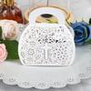25PCS Baptism Cross Laser Favor Boxes, Small Wedding Favor Box with Handle, Party Favor Boxes Small Gift Boxes Candy Boxes for Birthday Parties, Baby Shower, Bridal Showers view 4