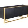Trent Home Contemporary Engineered Wood Sideboard and Buffet in Black view 1