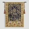 Aubelin Tapestry Medium Blue William Morris Tree of Life Fine Art Tapestry Wall Hanging Size 47"x33" view 2