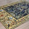 Aubelin Tapestry Medium Blue William Morris Tree of Life Fine Art Tapestry Wall Hanging Size 47"x33" view 4